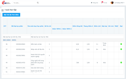 Tính điểm IUH :: Tự động tính điểm tổng kết, GPA và tự động hoàn thành các khảo sát bắt buộc để xem điểm nhanh chóng.