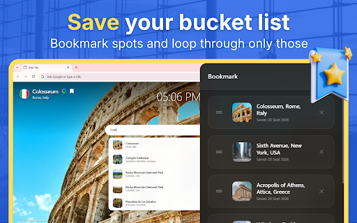 Travel Wallpaper New Tab with Flight & Hotel Search | WanaGo :: New tab with 1000+ HD travel wallpapers from 50 countries & regions. Plan trips with instant flight and hotel search.