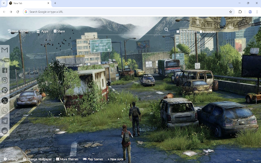 The Last of Us Wallpaper :: The Last of Us wallpaper turn new tab to HD The Last of Us background. Custom The Last of Us wallpaper theme for fans.