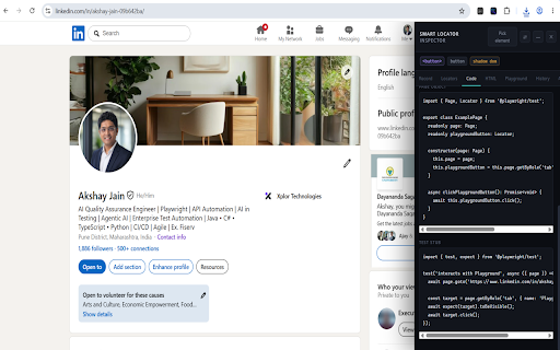 Smart Locator Inspector :: Ranked, production-ready locators plus full Playwright flow recording. Export to Playwright, Selenium or Cypress.