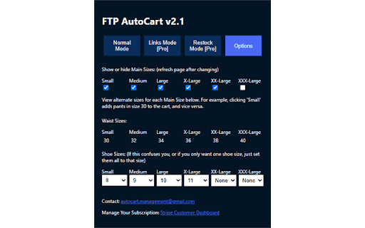FTP AutoCart :: FTP AutoCart is an Extension designed to automate limited-edition Shopify purchases, currently only optimized for the FTP brand
