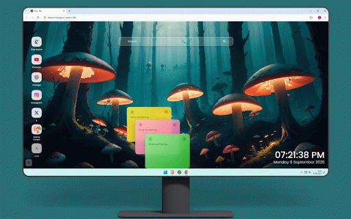Magic Forest Shrooms Wallpaper :: Enchanted forest scenes with glowing magical mushrooms and mystical woodland atmospheres.