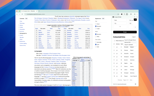 Scrape Similar :: Extract data from websites into spreadsheets.
