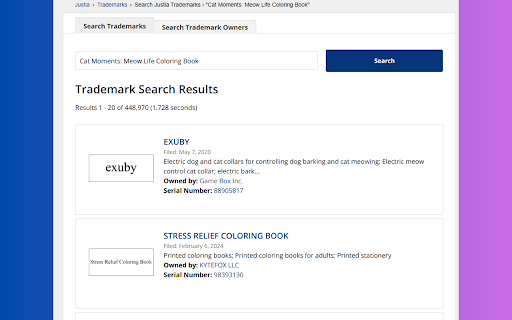 Ultra TM Checker :: Performs a copyright check on selected text using the USPTO website.