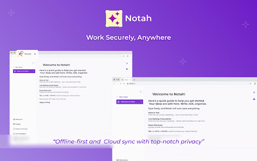 Notah :: AI note-taking: capture, record, organize, and share notes with smart features to boost productivity.