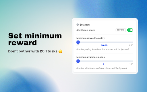 Prolific Telegram Alerts :: Get instant Telegram notifications when new paid studies appear on Prolific.