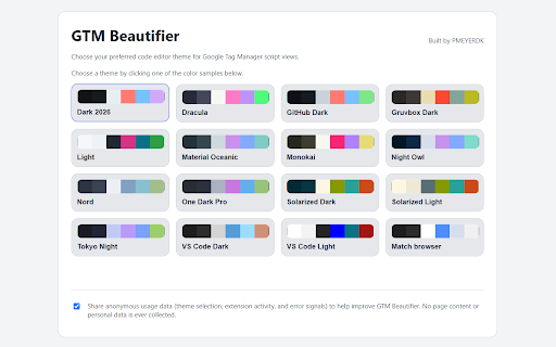 GTM Beautifier :: Adds some sprinkles to the Google Tag Manager user interface.