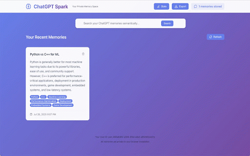 ChatGPT Spark :: Ignite better conversations with AI. Real-time analysis, smart suggestions, and conversation memory.