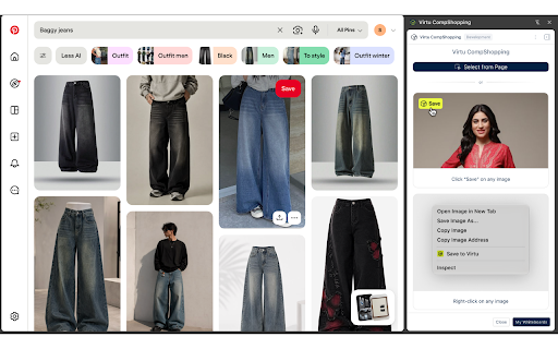 Virtu CompShopping :: Capture images from any website, organize them into folders, and import them into your Virtu whiteboards.