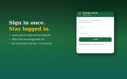 Energy North — Trader Leads :: Fresh local trade leads from Energy North, straight to your browser. Get a desktop alert the moment a new job lands in your area.
