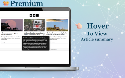 Just News :: Replaces clickbait headlines with informative summaries