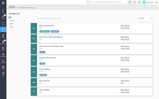 Flowingly SOP Recorder :: Create SOPs instantly. Keep documentation current during onboarding and ERP changes. Save 95% of SOP writing time.