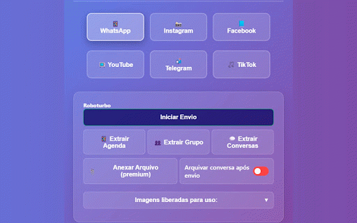 Robô Turbo - Projetos Unificados :: Sistema unificado para WhatsApp e Instagram - Automatização de mensagens e interações