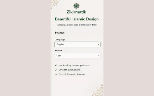 Zikirmatik - Digital Tasbih :: Beautiful digital tasbih counter for daily zikr and remembrance