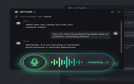 ChatGPT Voice Control :: Hold the Spacebar to speak, view live transcriptions, and submit voice prompts to ChatGPT automatically.