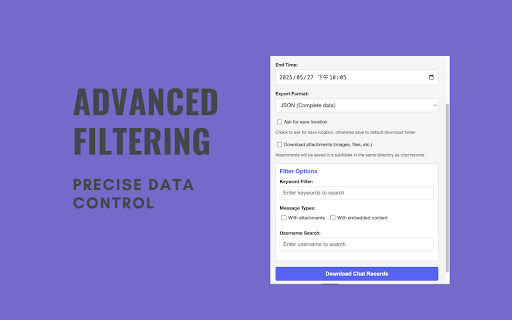Discord Chat Exporter Enhanced :: Export Discord chats with AI analysis, batch downloads, multiple formats (HTML/JSON/CSV/TXT) and intelligent insights