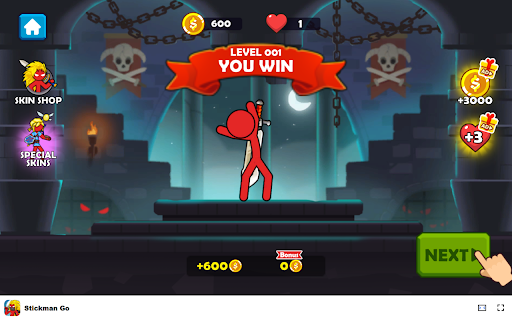 Stickman Go Game - Experience High-Speed Running Thrills! :: Guide your stickman through thrilling levels in this addictive offline running game!
