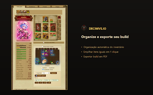 Decimvs.io - Gladiatus Bot & Helper :: Seu escudeiro digital: automatize a glória no Gladiatus enquanto você descansa na villa. ⚔️