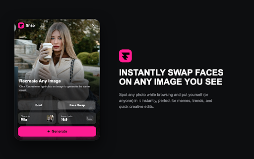 Fannabe Snap :: Recreate any image or video from the web with Fannabe.