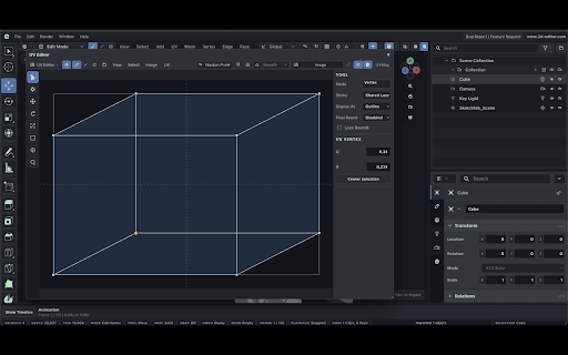 Online Blender | 3D Editor | 3d-editor.com :: Convert 3D models locally from a small Chrome extension popup.