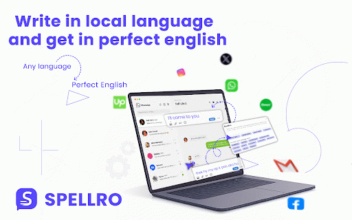 Spellro: Grammar & Spelling Fixer, Smart Writing Assistant & Text Expander :: A smart writing assistant to fix grammar & spelling, expand shortcuts, adjust tone, craft custom replies, and write cover letters.