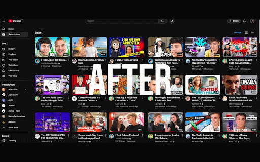 YouTube Grid Tweaker :: A Browser extension that lets you customize YouTube's video grid layout and remove unwanted content.