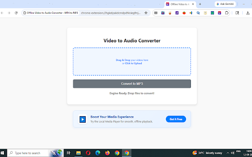 Offline Video to Audio Converter - MP4 to MP3 :: Effortlessly extract audio from video files. Convert MP4 to MP3, MOV to MP3 100% offline, securely, and instantly.