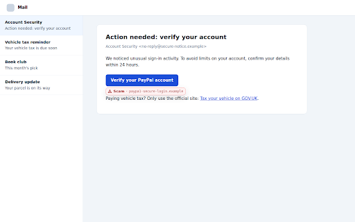 Peekray: Scam Link Checker :: See where a link really goes before you click. Peekray checks links as you hover and asks before you open a likely scam.
