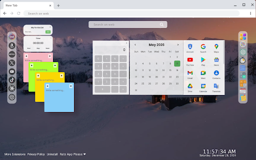 Winter Snowy House Day and Night Live Wallpaper :: Winter Snowy House Day and Night Live Wallpaper - Live HD video wallpaper for your Chrome new tab.