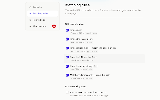 Tabs Doctor Ultimate :: Close duplicate tabs across all windows — even sleeping, blank & chrome:// pages. Double-click to merge all windows into one.