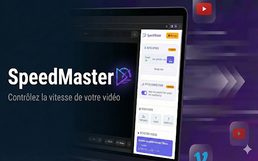 SpeedMaster :: Control video playback speed on any website.