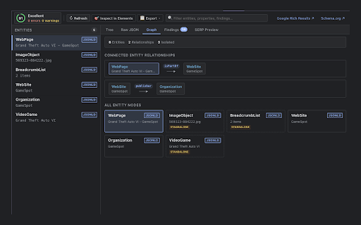 Schema DevTools :: Inspect, validate & score JSON-LD, Microdata & RDFa in Chrome DevTools. Local-only. No data collection.