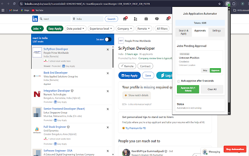 Job Genie :: Automate job applications across multiple platforms