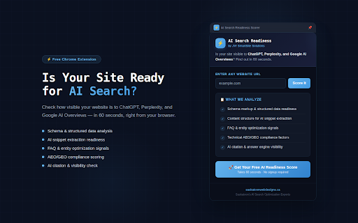 AI Search Readiness Scorer :: Check how ready a website is for AI search engines like ChatGPT, Perplexity, and Google AI Overviews.