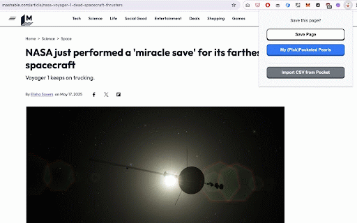 PickPocket (Pocket replacement 🙃) :: Your personal Pocket replacement to save and read articles later.