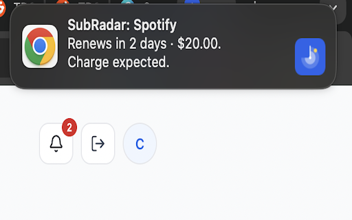SubRadar :: Track subscriptions and free trials. Sign in to get reminders before you're charged.
