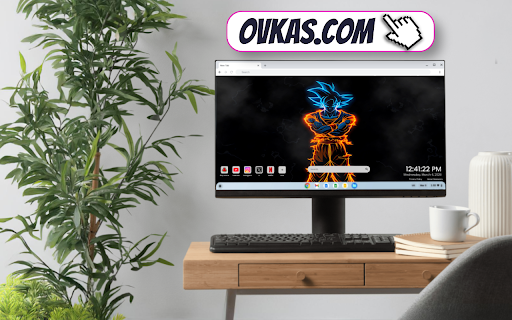 Neon Goku Power Aura Live Wallpaper :: One of the most epic anime live wallpapers for Chrome – featuring Goku’s fierce neon Dragon Ball power aura.