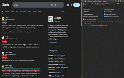 Copy CSS Selector :: Copy the CSS selector of any element easily.