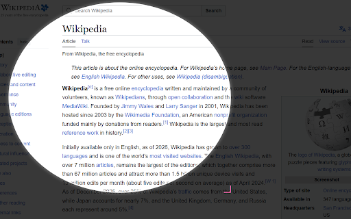 Chrome Spotlight :: A spotlight-style focus tool that darkens or blurs the page while keeping a movable visible area.