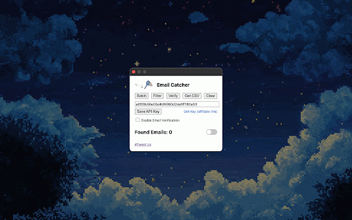 Email Catcher :: Finds and stores email addresses from visited web pages. Can also batch process URLS, filter emails, and verify email addresses.