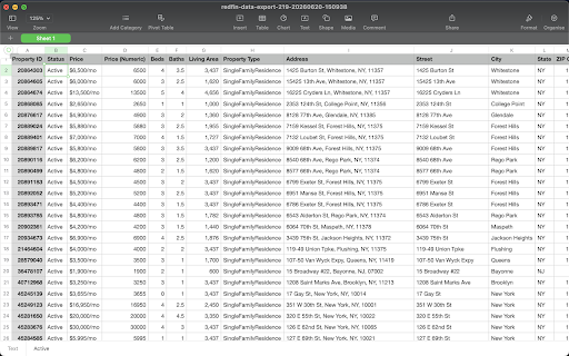Redfin Data Exporter :: Export Redfin property listings and search results to CSV, Excel XLSX, or JSON.