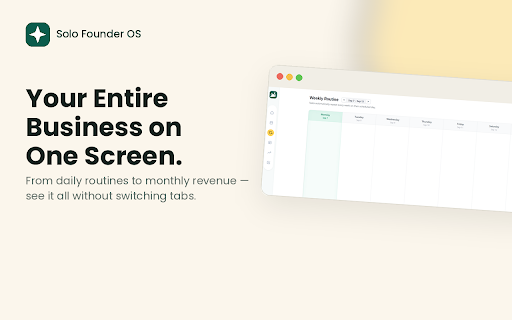 Solo founder Os :: A high-density dashboard for creators to manage and preview daily posts.