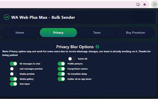 WA Web Plus - Max Bulk Sender :: WA Plus Web - Max Bulk Sender - Send Whatsapp Messages, Attachments, Personalized Message | Software | Marketing