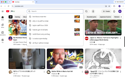 Search Hide :: While enabled, the words you search are kept out of your history.