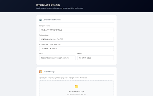 InvoiceLane :: Create a finished invoice from a ProABD order page in one click. Independent tool, not affiliated with ProABD.