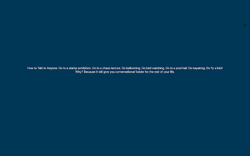 Blue Screen New Tab :: Replace your new tab with inspiring quotes on a calming blue background. 570+ quotes from bestselling books.
