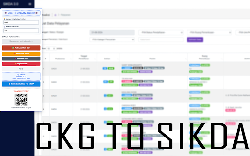 Input Pelayanan CKG To SIKDA By. Wantun :: Otomatisasi pengisian data pelayanan CKG ke sistem SIKDA