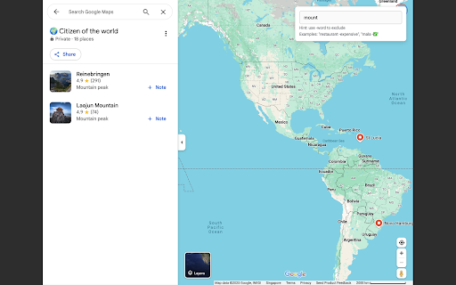 Google Maps List Filter :: Easily search and filter your saved places in Google Maps lists by name, type, price, or notes with a convenient search overlay