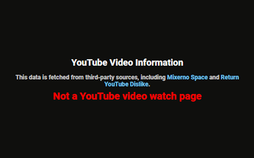 YouTube Video Info :: Fetches information of a YouTube video