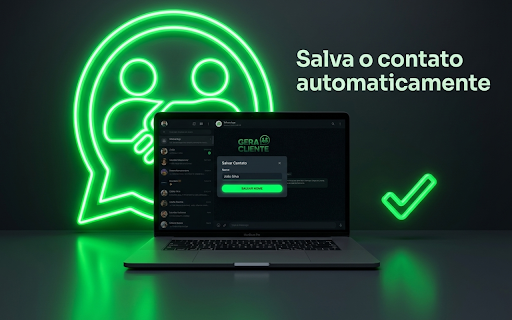 Gera Cliente - Extensão do Whatsapp para vender até 4x mais :: Focada em ser um guia rápido para o usuário dentro da extensão. Gera Cliente: A sua Central de Vendas definitiva.